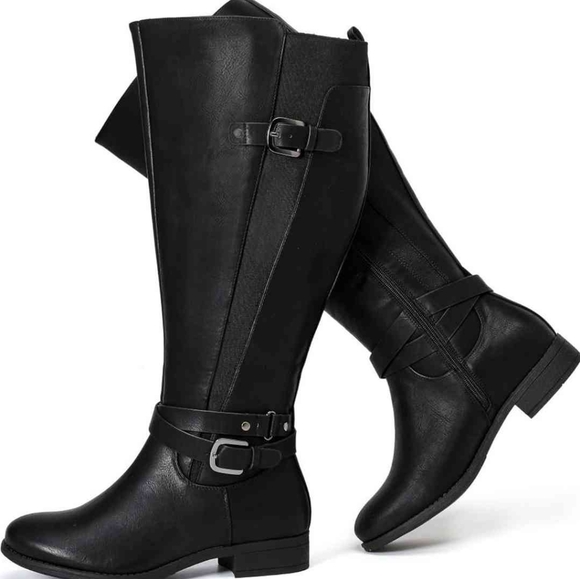 Women's X-Wide Calf Knee High Boots | Brand: Luoika | Size:Women 7XL | RRR Shoes - Picture 4 of 7